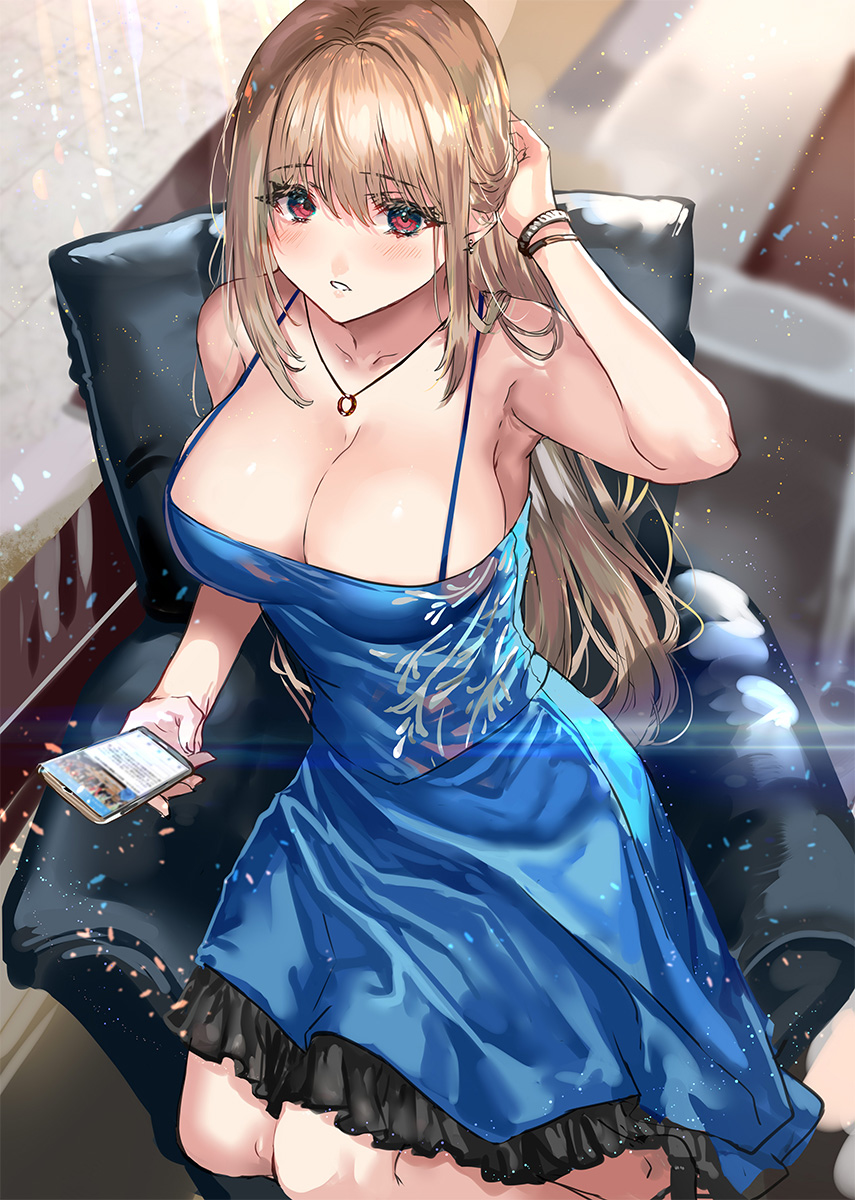 This is a pixiv picture whose title is パーティから抜け出してきた女の子.