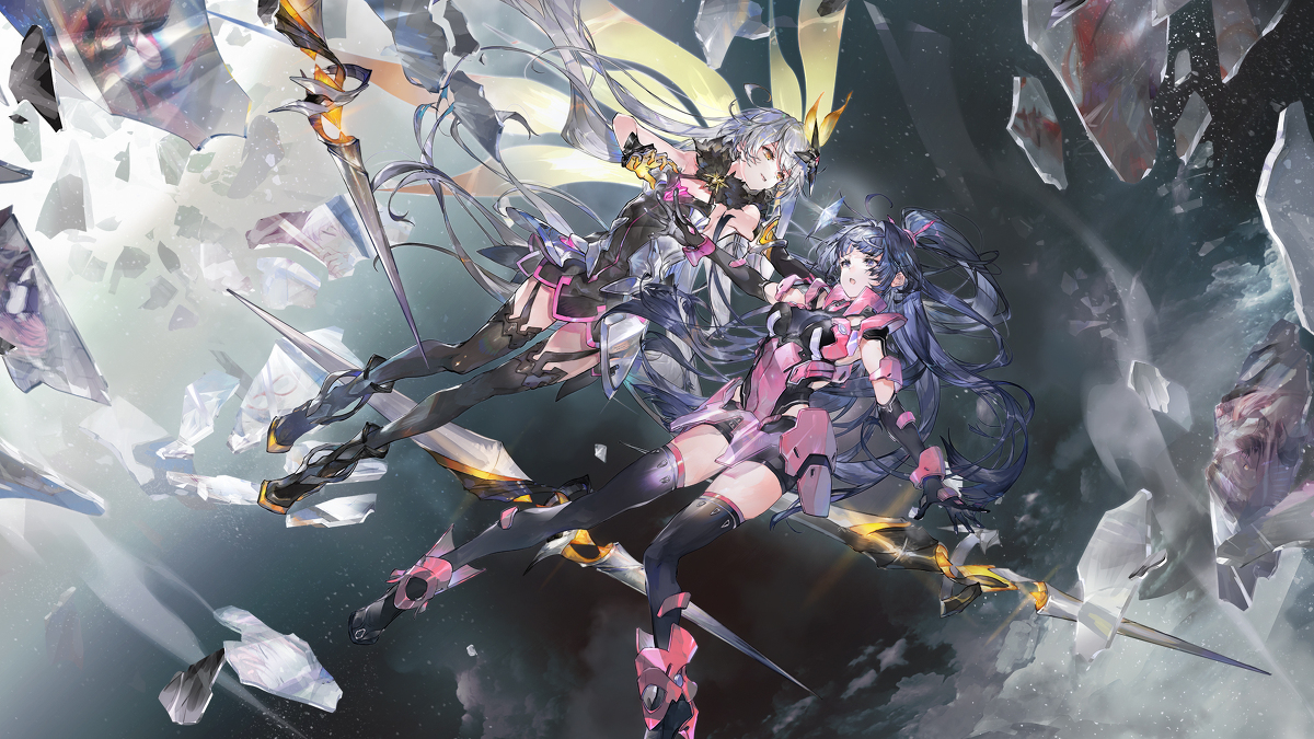 This is a pixiv picture whose title is 【崩壊3rd】Kiana and Mei.