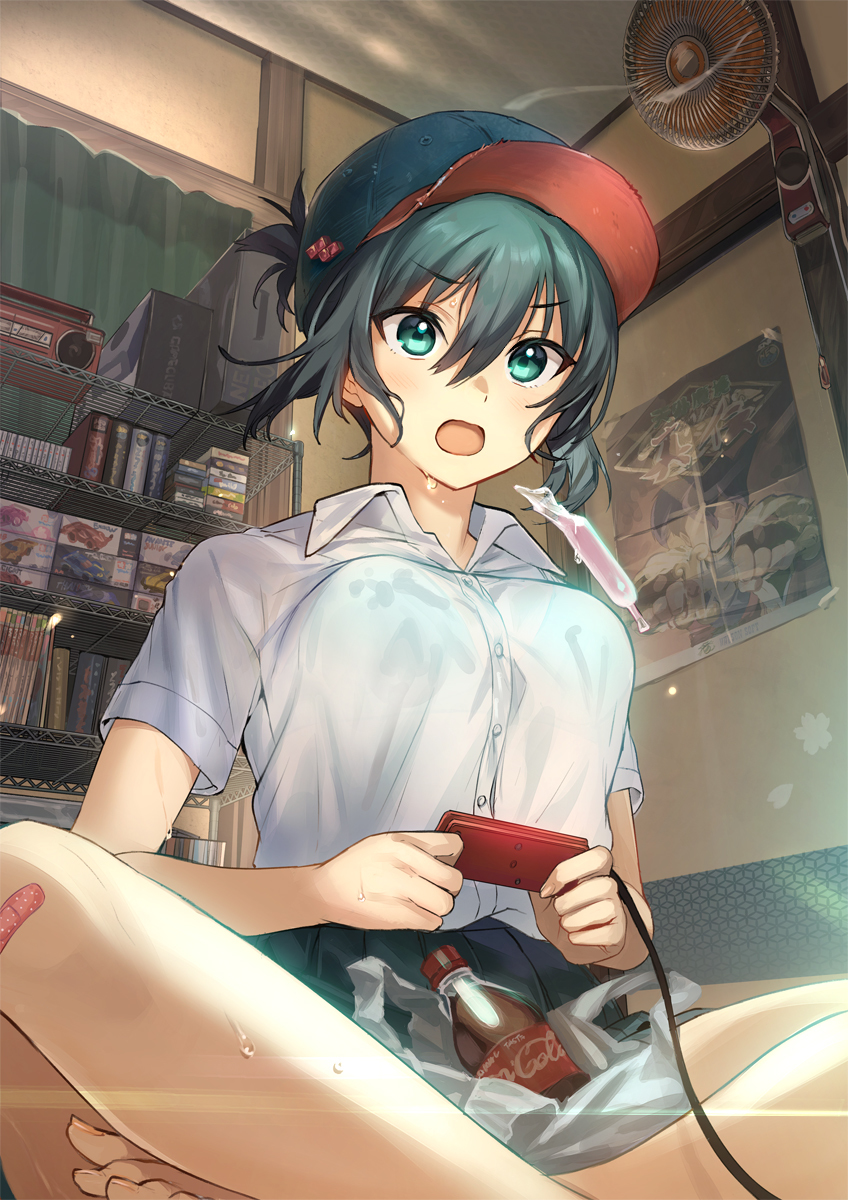 This is a pixiv picture whose title is 「くっ、ガッツがたりない！」.