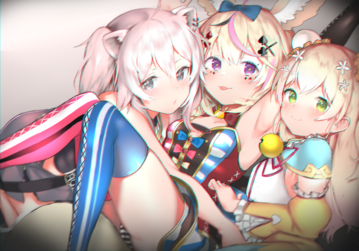 This is a pixiv picture whose title is Lolilive omarun, botan, nene.