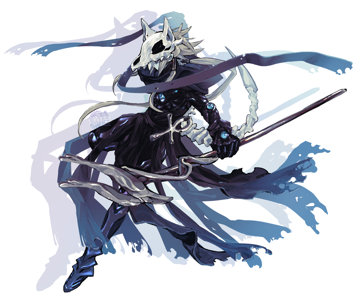 This is a pixiv picture whose title is 【創作キャラ】テーマ：僕が考えた最強にかっこいい子.