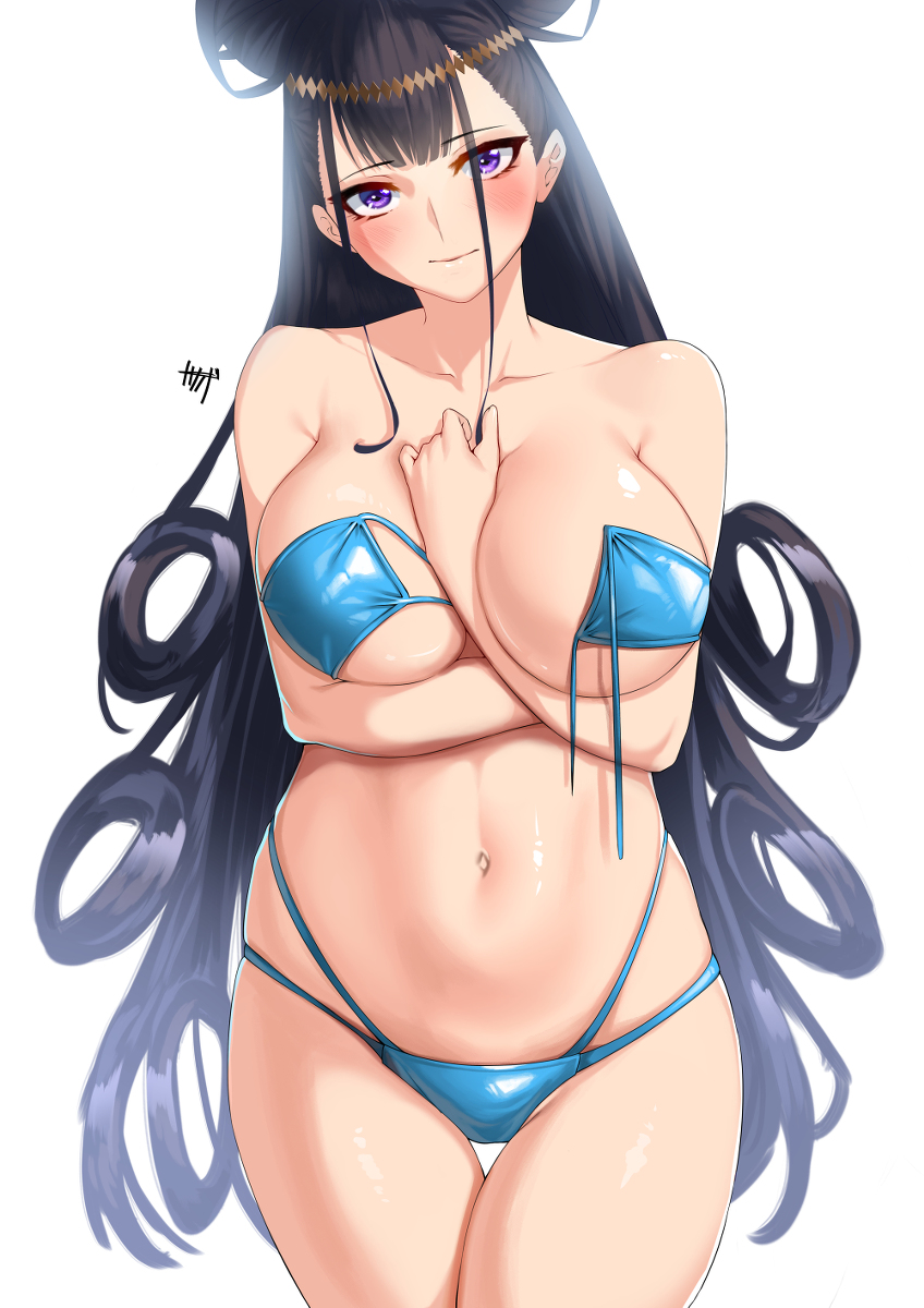 This is a pixiv picture whose title is 紫式部.