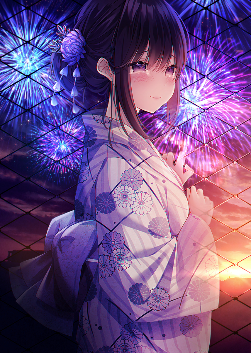 This is a pixiv picture whose title is 「最後に一緒に見れて良かった…」.