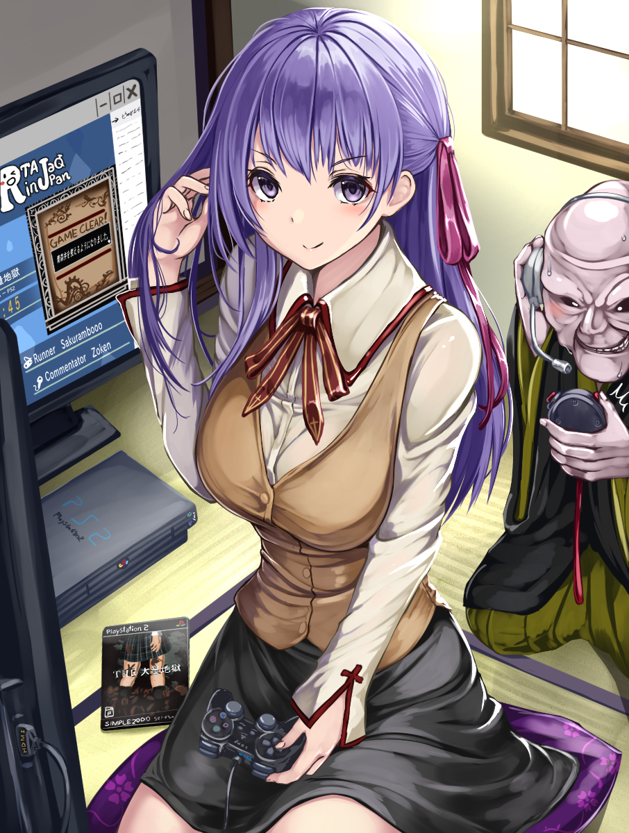 This is a pixiv picture whose title is お爺様と仲良く大会に参加する桜ちゃん.