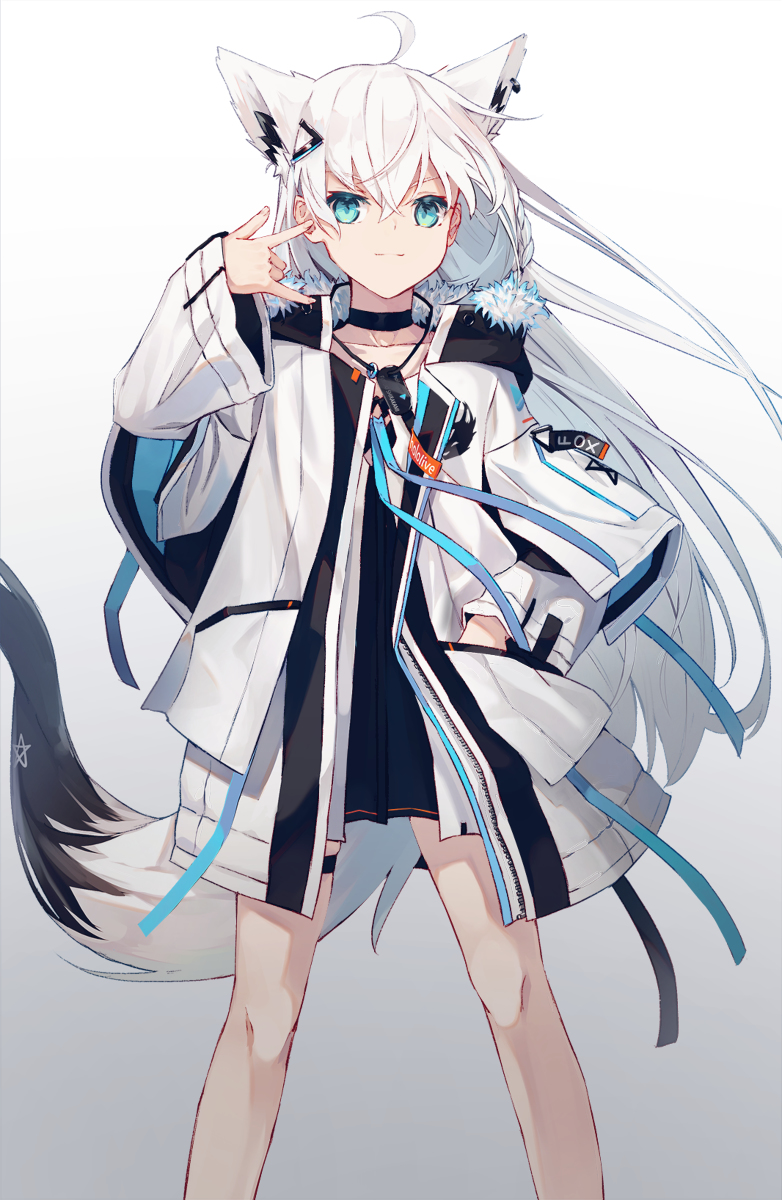 This is a pixiv picture whose title is 新白上.