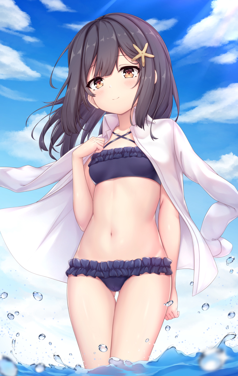 This is a pixiv picture whose title is 水着美遊.