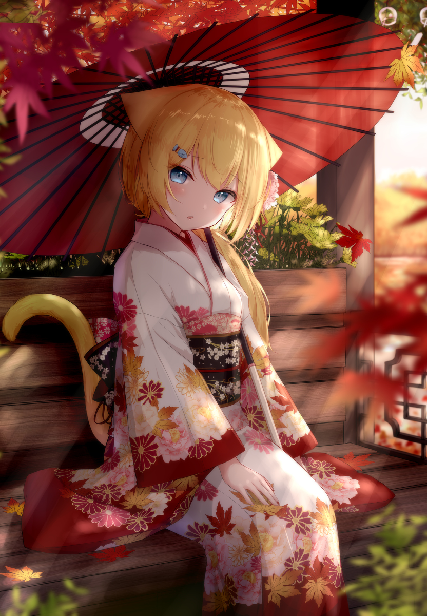 This is a pixiv picture whose title is 秋の日.