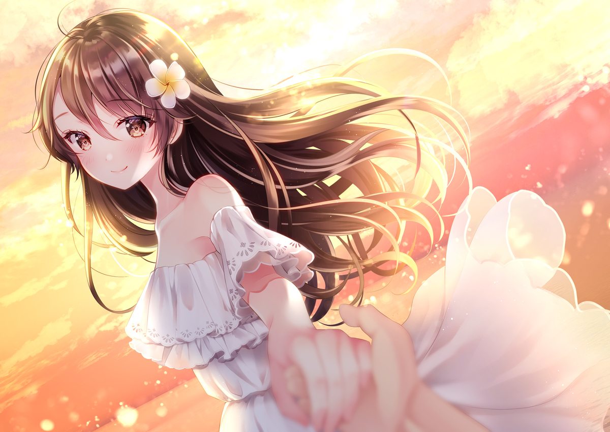 This is a pixiv picture whose title is 夏の思い出.