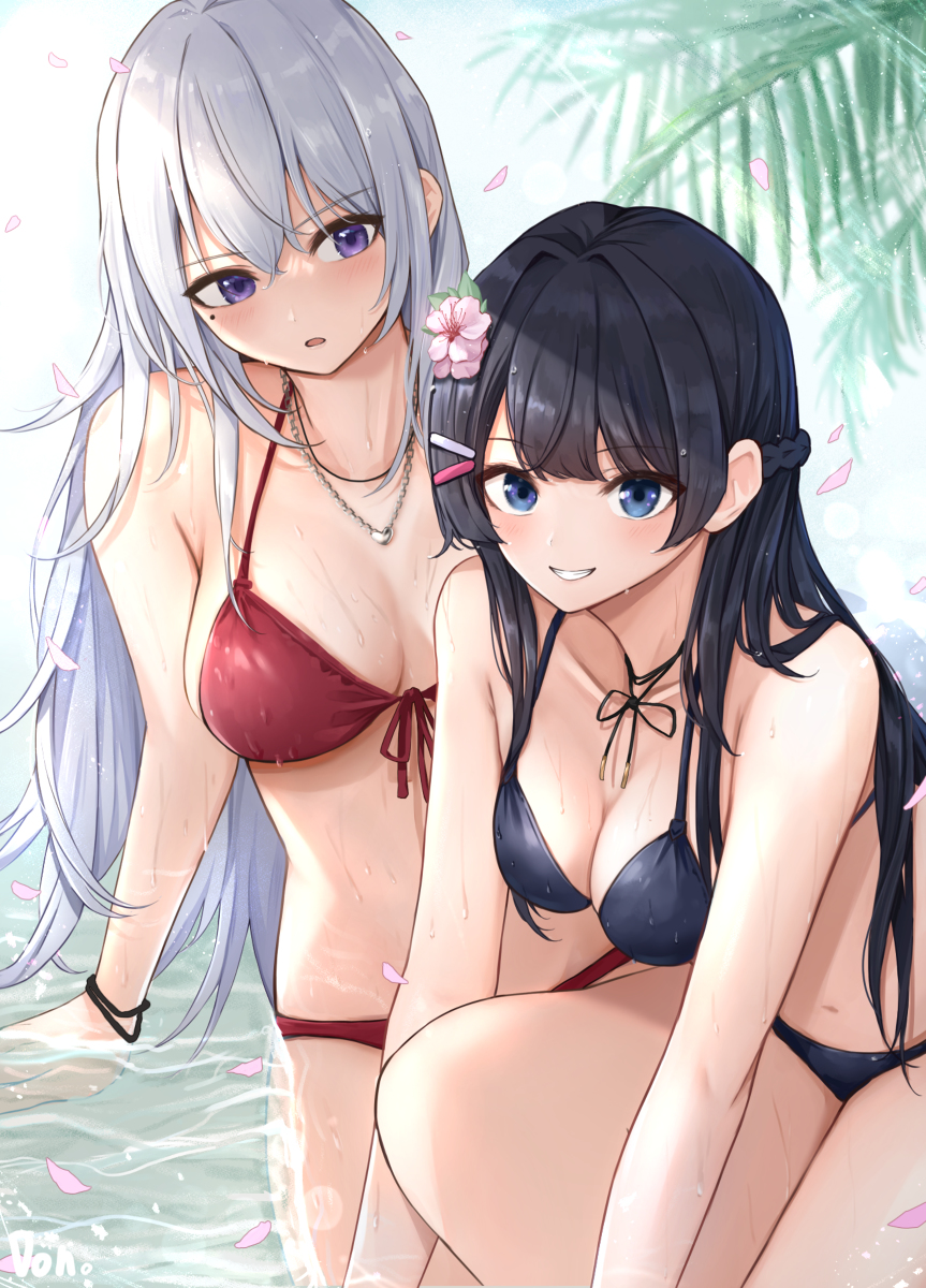 This is a pixiv picture whose title is 水着kemt.