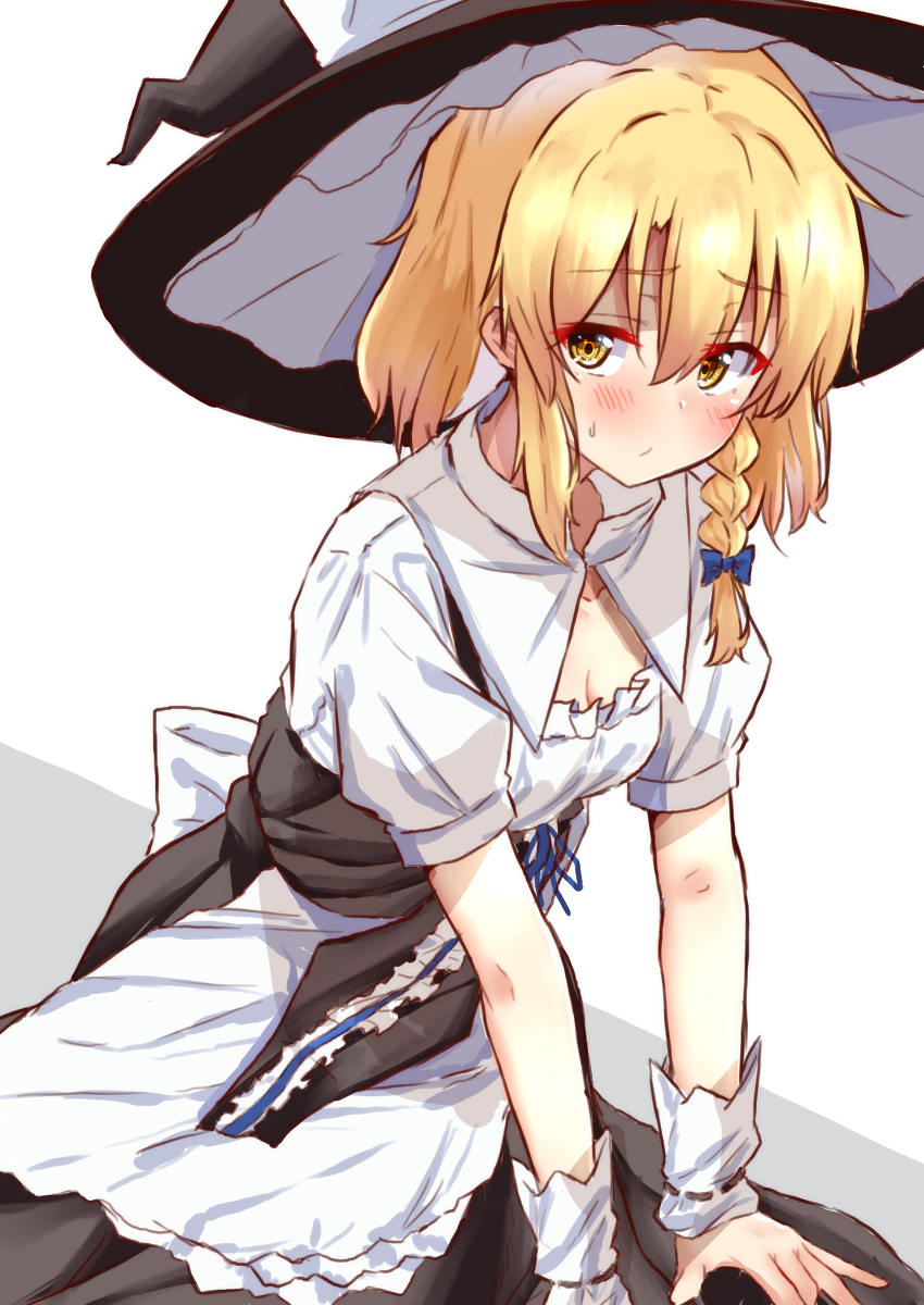 This is a pixiv picture whose title is 霧雨魔理沙の香霖堂衣装の胸元が気になってしょうがない.