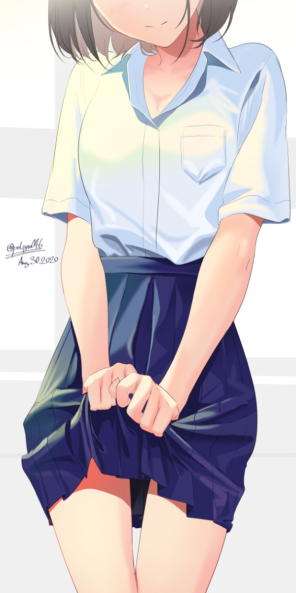 This is a pixiv picture whose title is 青春スカート.