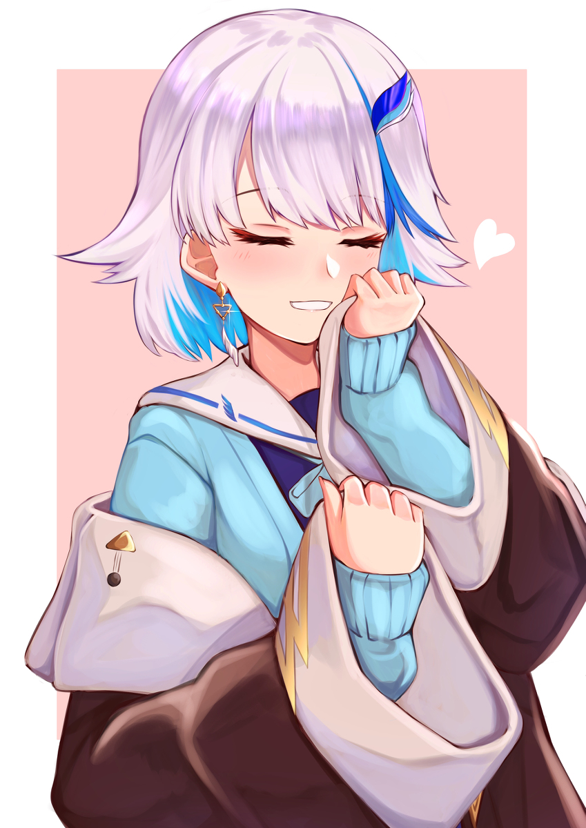 This is a pixiv picture whose title is 彼シャツならぬ彼コート.