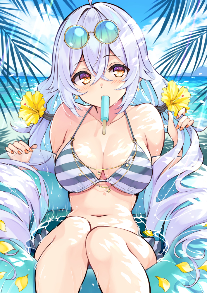 This is a pixiv picture whose title is 水着ラプアさん.