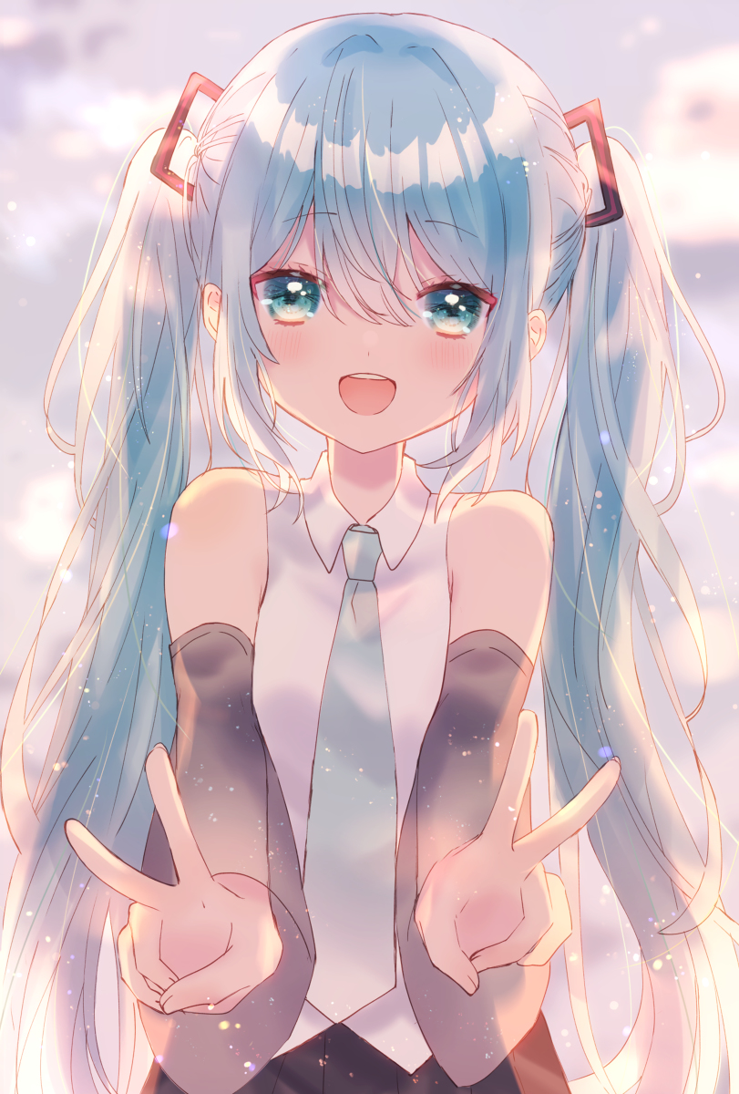 This is a pixiv picture whose title is ミクさんお誕生日おめでとう！.