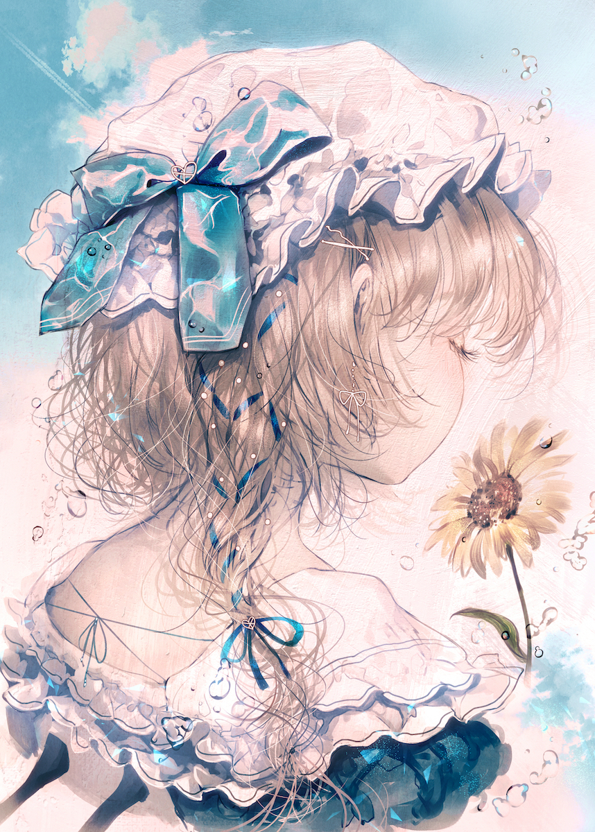 This is a pixiv picture whose title is Blue Sky.