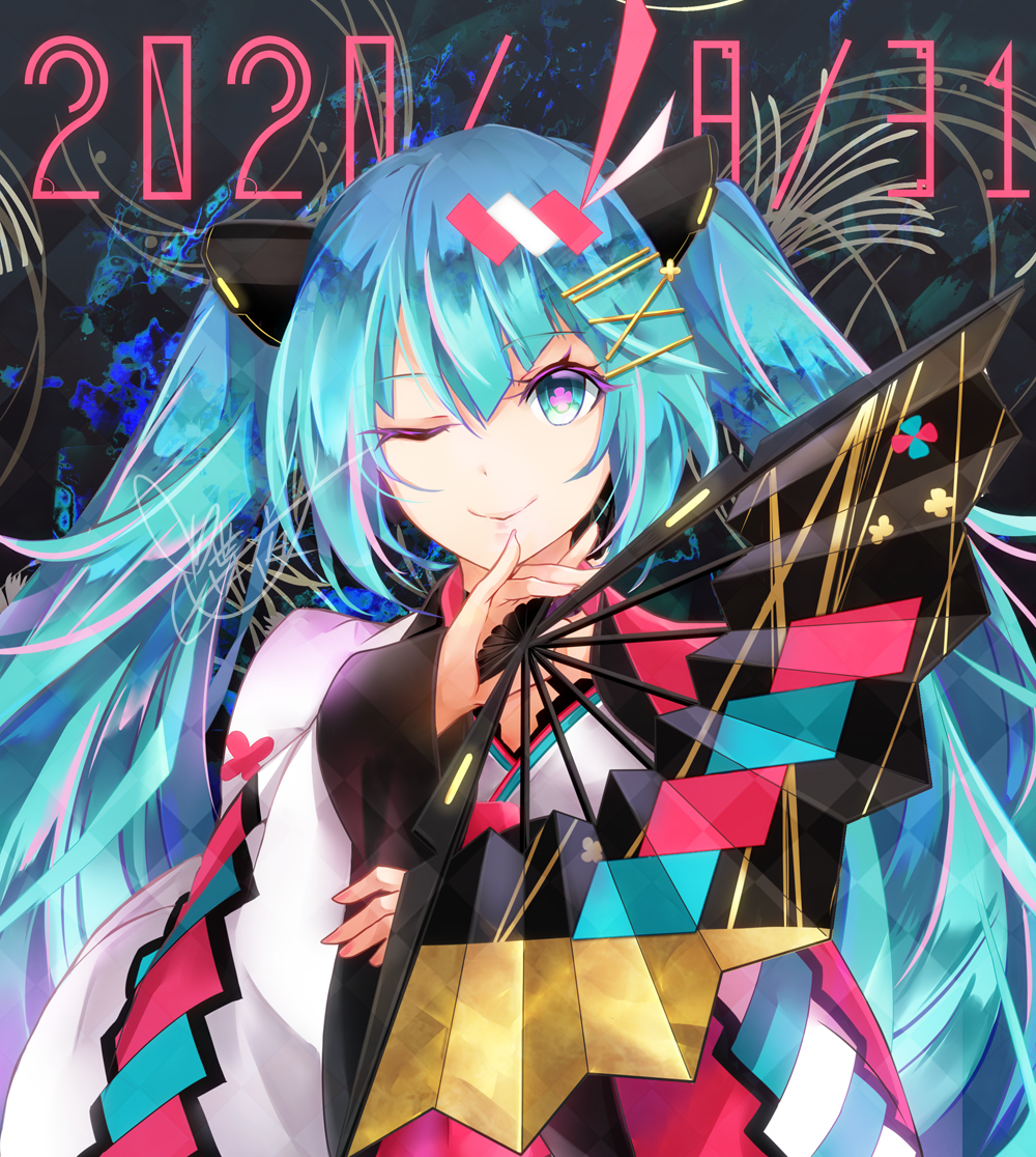 This is a pixiv picture whose title is ++初音ミク13th++.