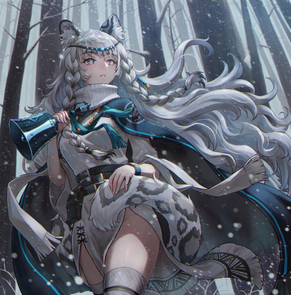 This is a pixiv picture whose title is 吹雪.