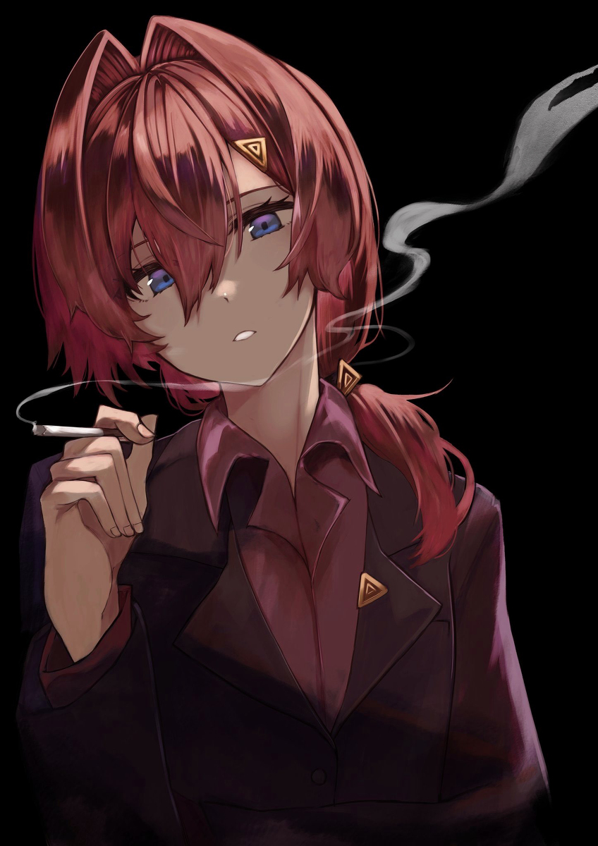This is a pixiv picture whose title is 🚬.
