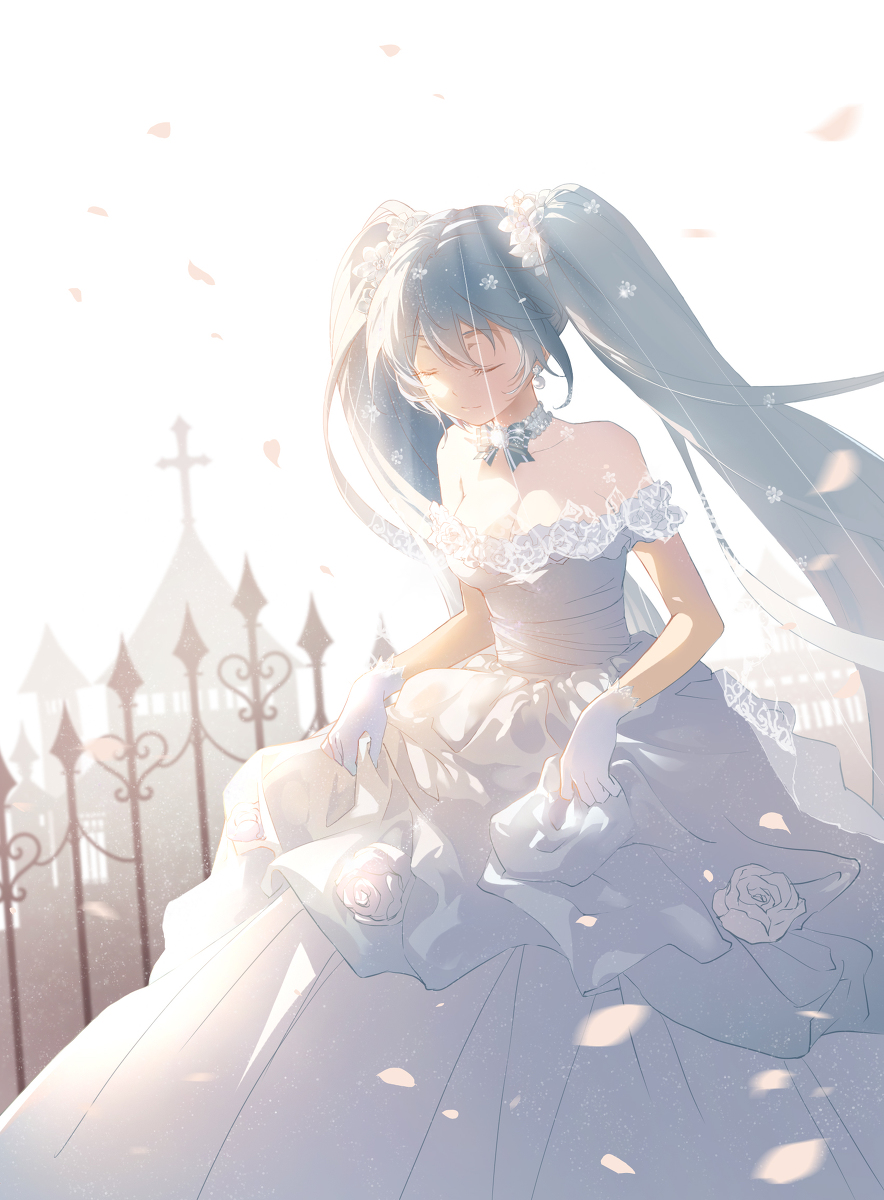This is a pixiv picture whose title is 初音.