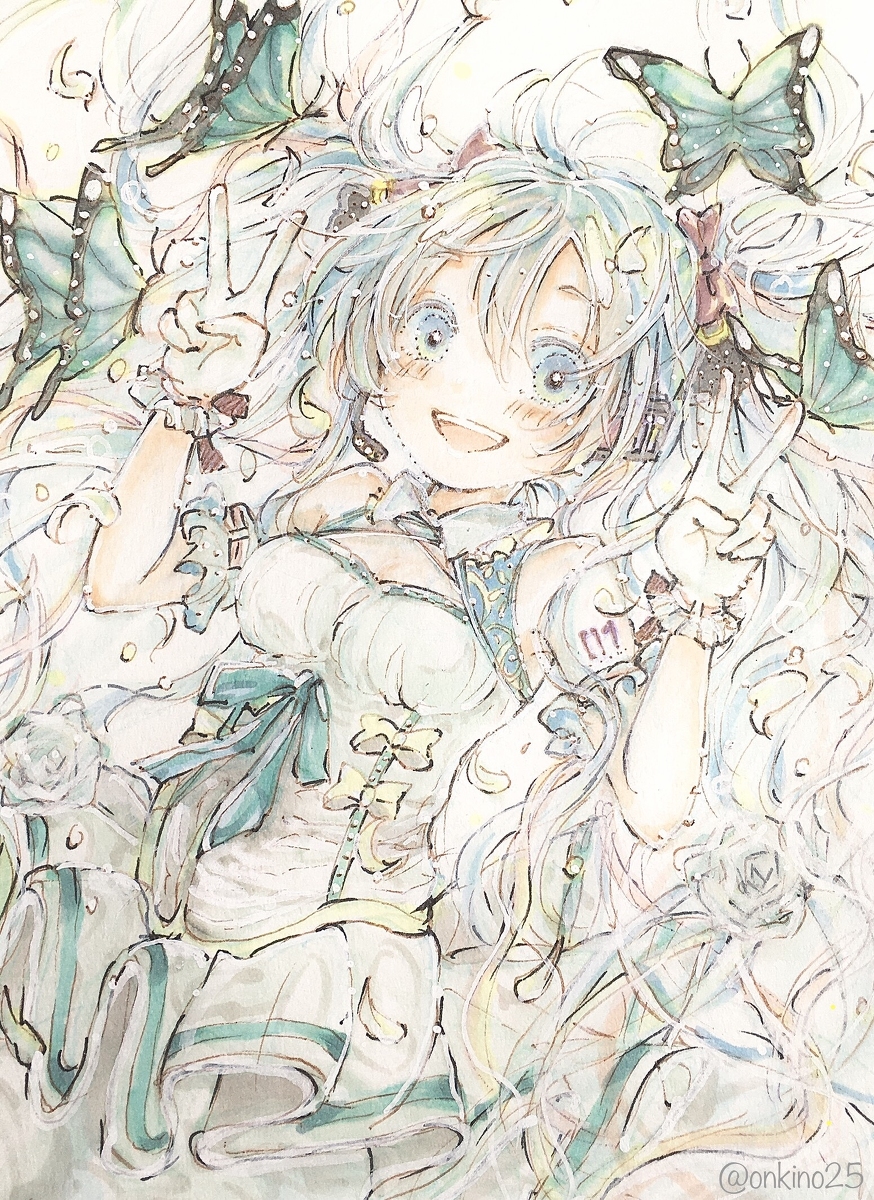 This is a pixiv picture whose title is ハッピーバースデー🎂🦋🎶.
