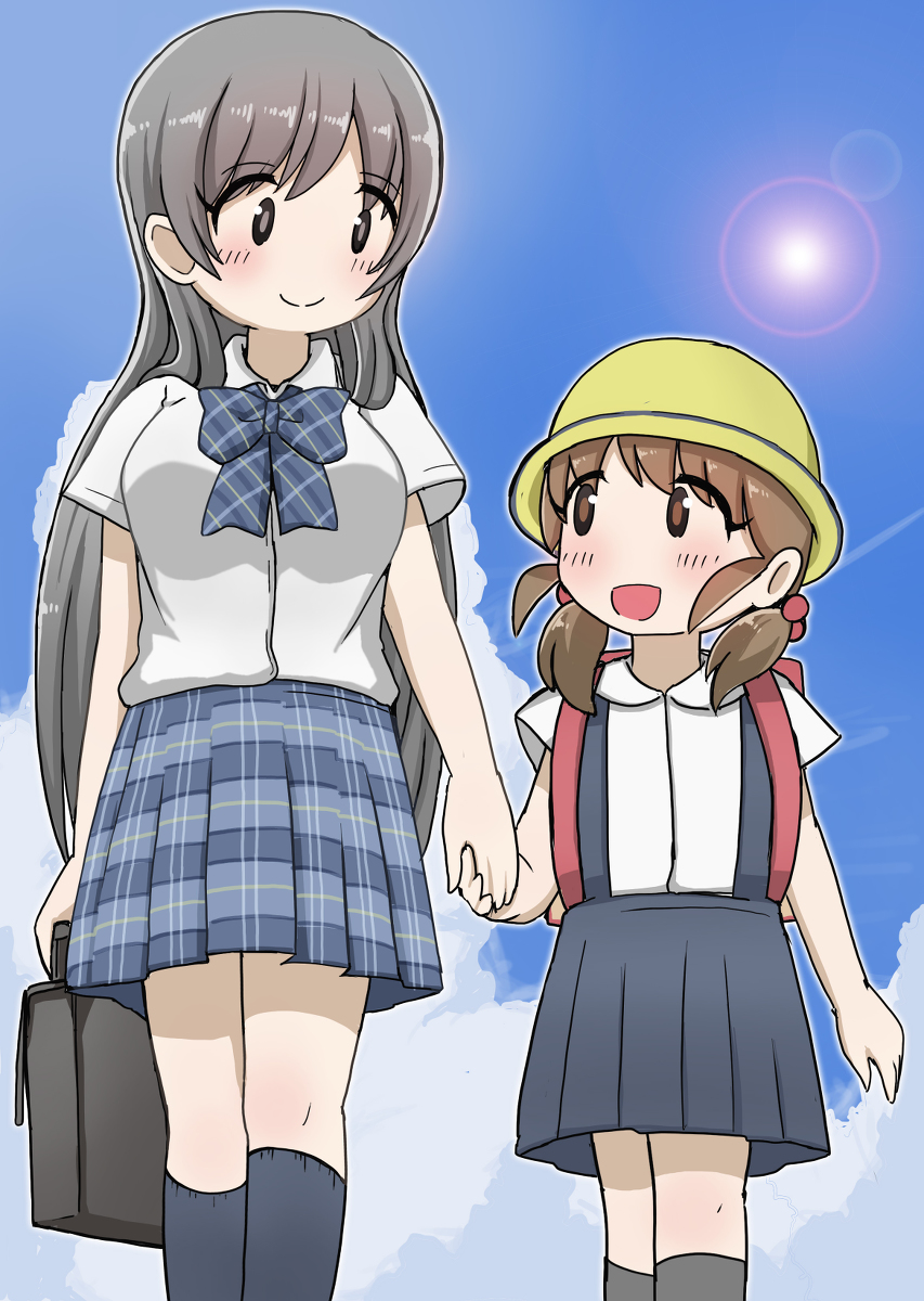 This is a pixiv picture whose title is お姉ちゃんと夏休み.