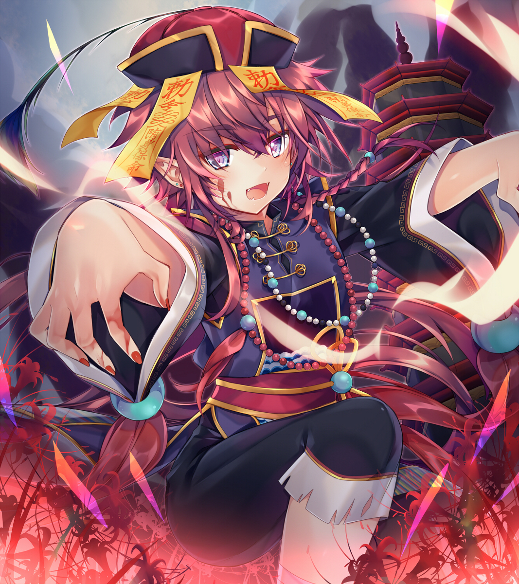 This is a pixiv picture whose title is キョンシーちゃん.