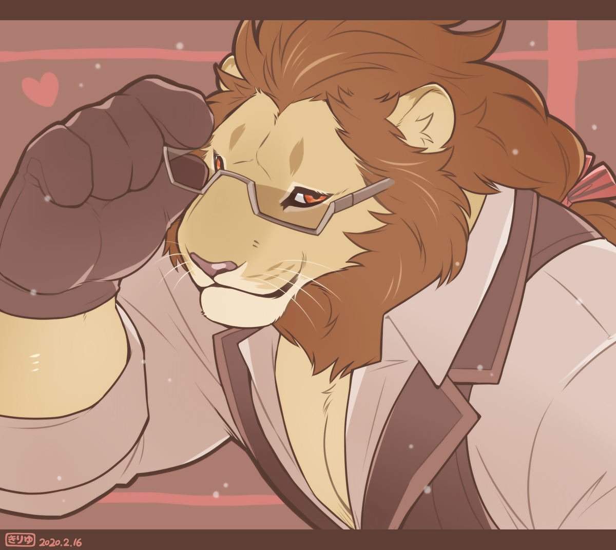 This is a pixiv picture whose title is ライオンさんに口説かれたい.