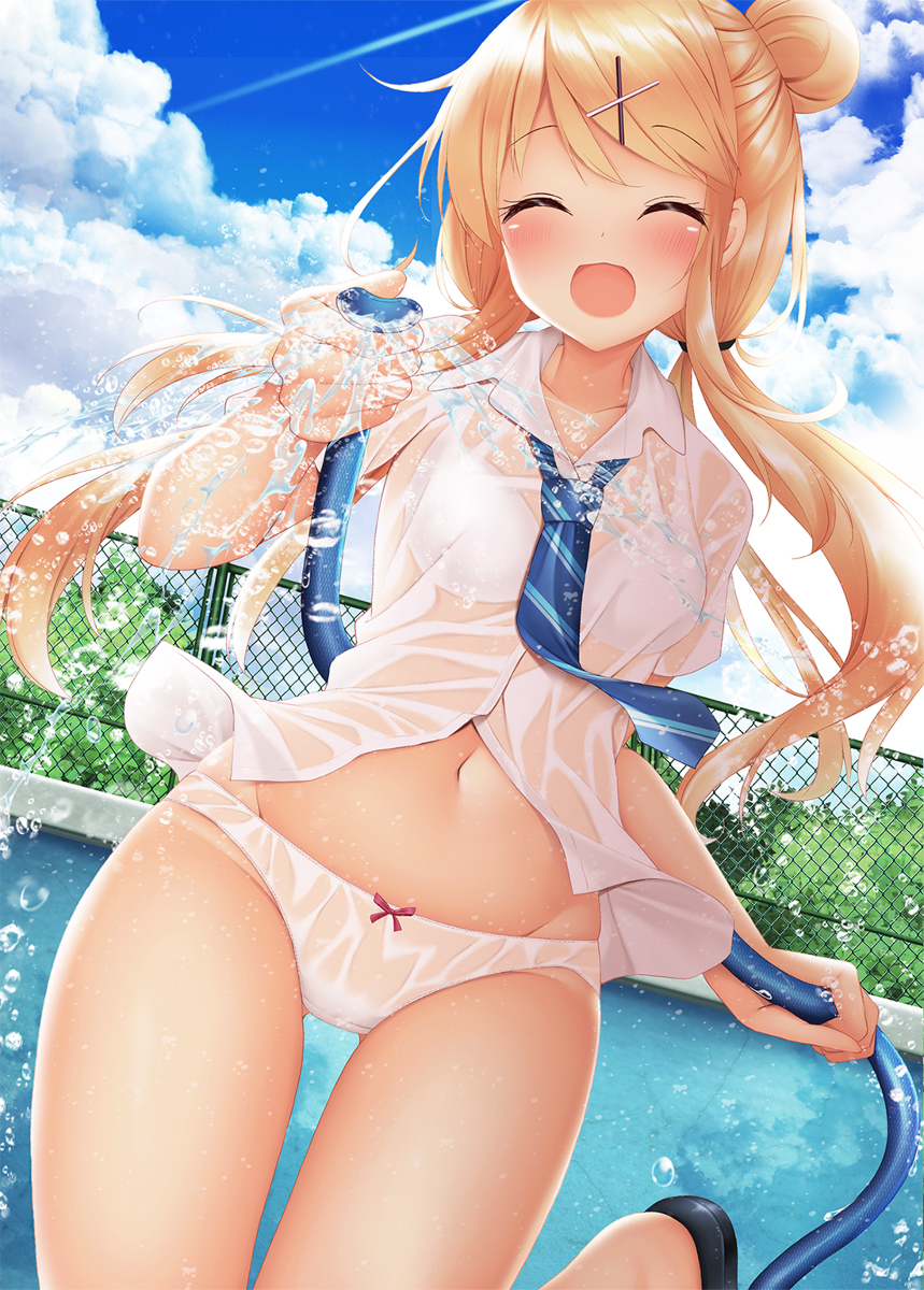 This is a pixiv picture whose title is いっぱいかけるデース！！濡れても平気デース！.