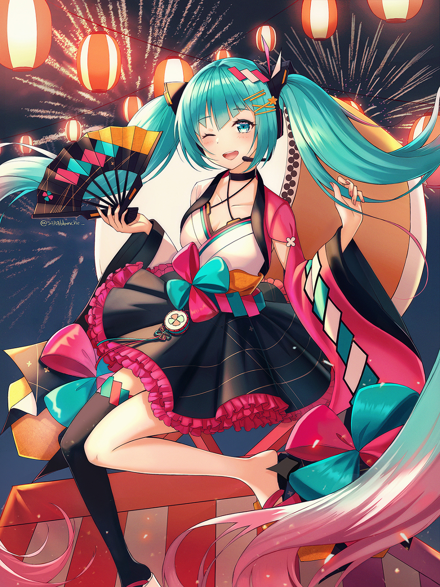 This is a pixiv picture whose title is マジカルミライ.
