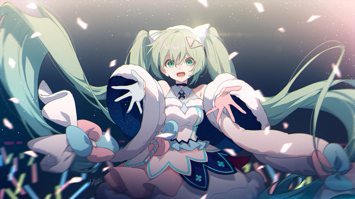 This is a pixiv picture whose title is ミク.