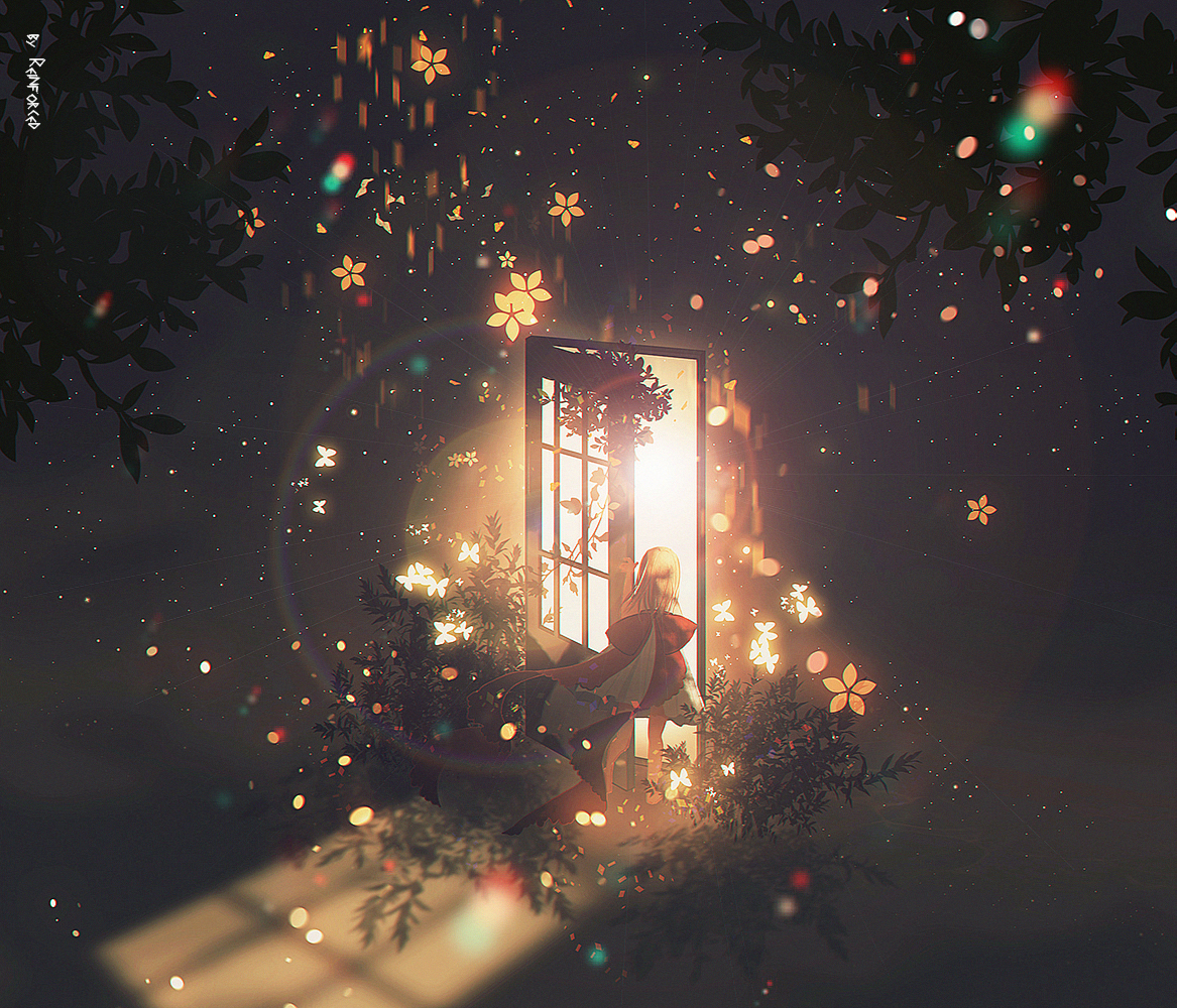 This is a pixiv picture whose title is knock.