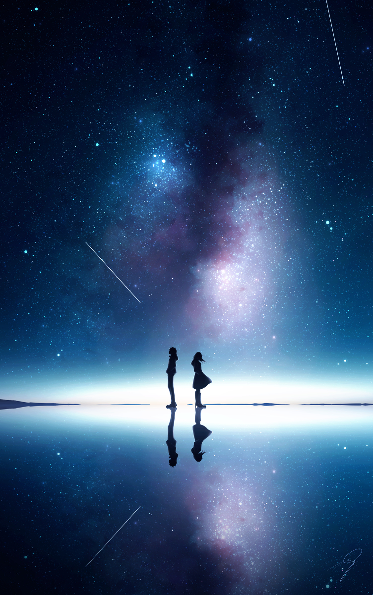 This is a pixiv picture whose title is 世界は光で溢れていて.