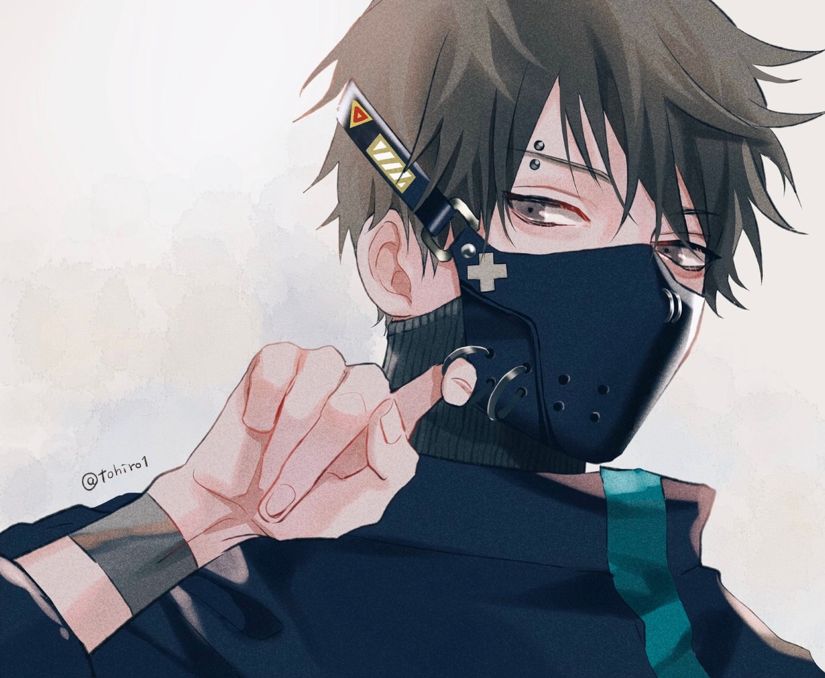 This is a pixiv picture whose title is mask.