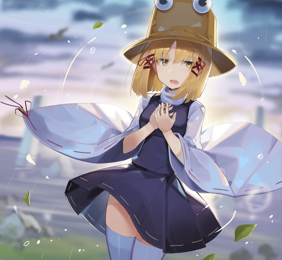 This is a pixiv picture whose title is カエルノウタ.