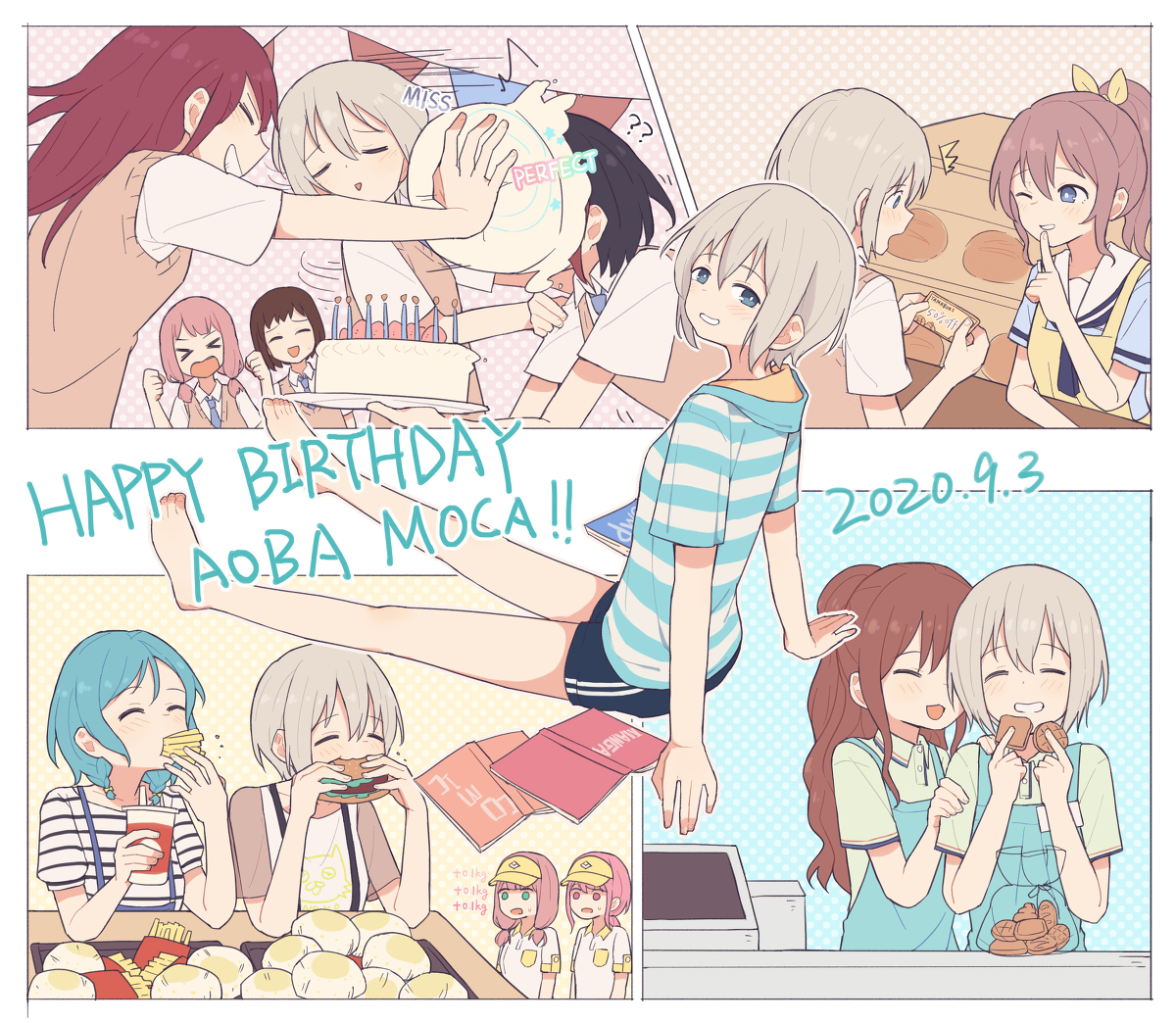 This is a pixiv picture whose title is モカちゃん誕生日おめでとう.