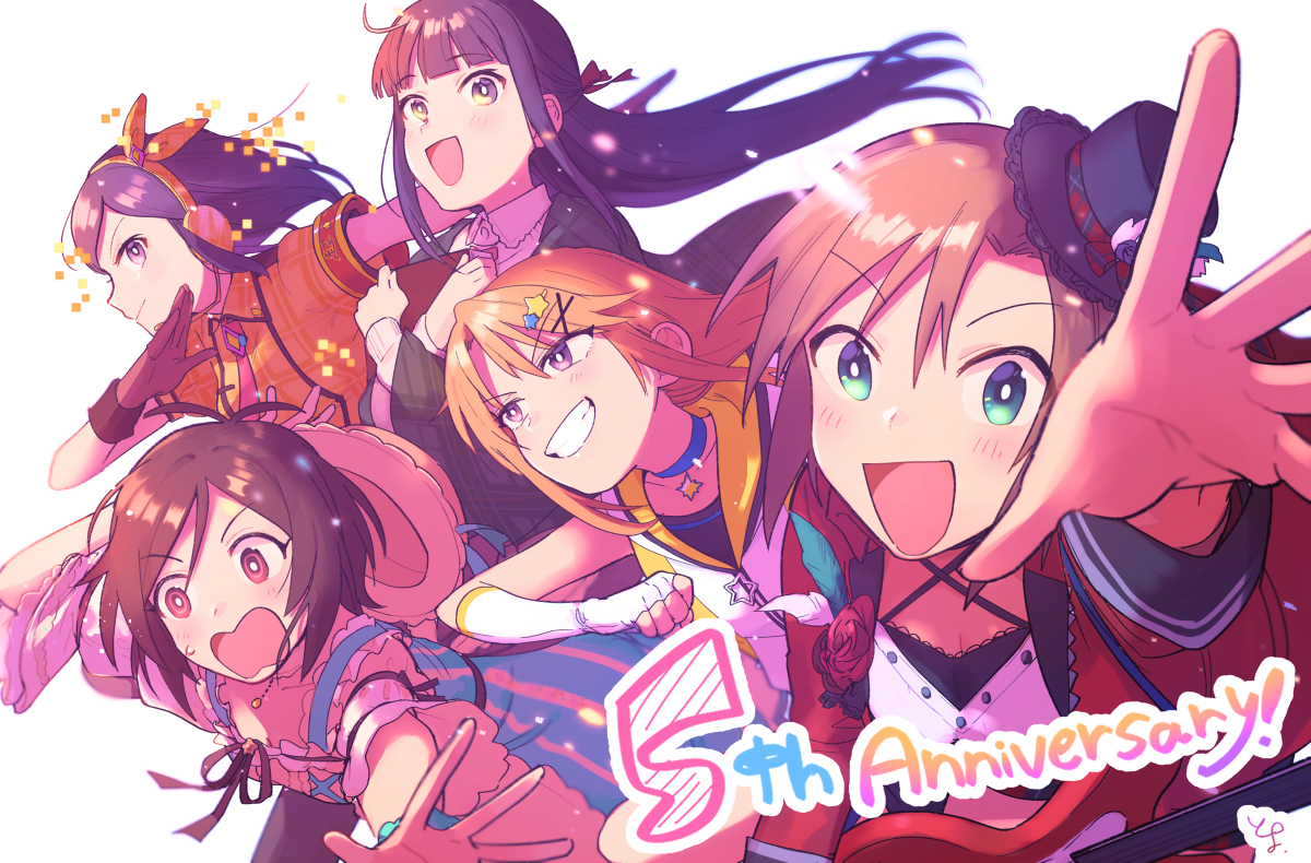 This is a pixiv picture whose title is デレステ5周年.