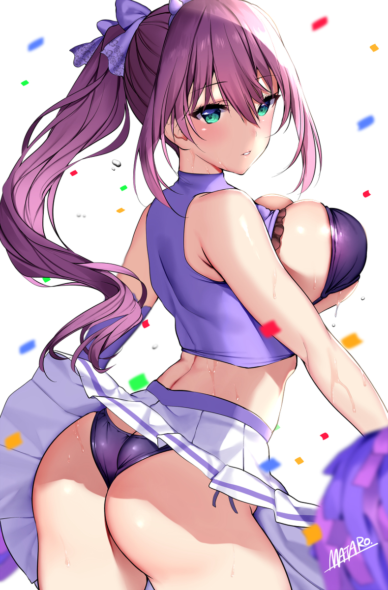 This is a pixiv picture whose title is ライバル校のチアリーダーが小悪魔系.