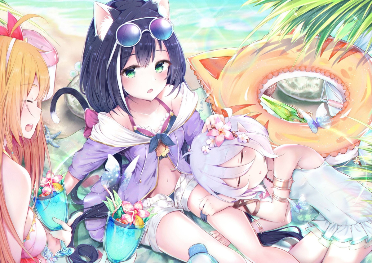 This is a pixiv picture whose title is しぃ～……！ コロ助が寝てんのよ、あんまり騒がないでくれる？.