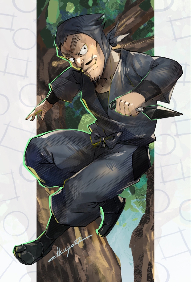 This is a pixiv picture whose title is 山田先生.