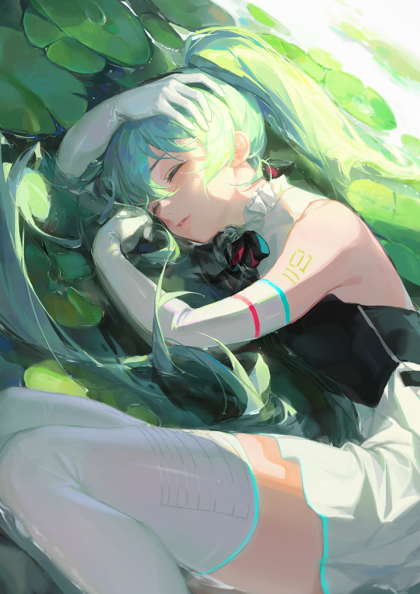 This is a pixiv picture whose title is 初音ミク.