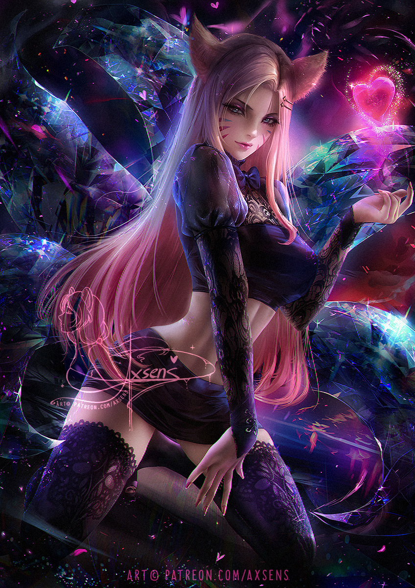 This is a pixiv picture whose title is KDA Baddest Ahri.