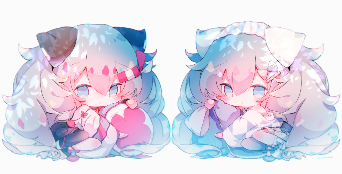 This is a pixiv picture whose title is 夏と冬.