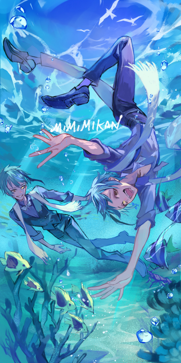 This is a pixiv picture whose title is Under the Sea.