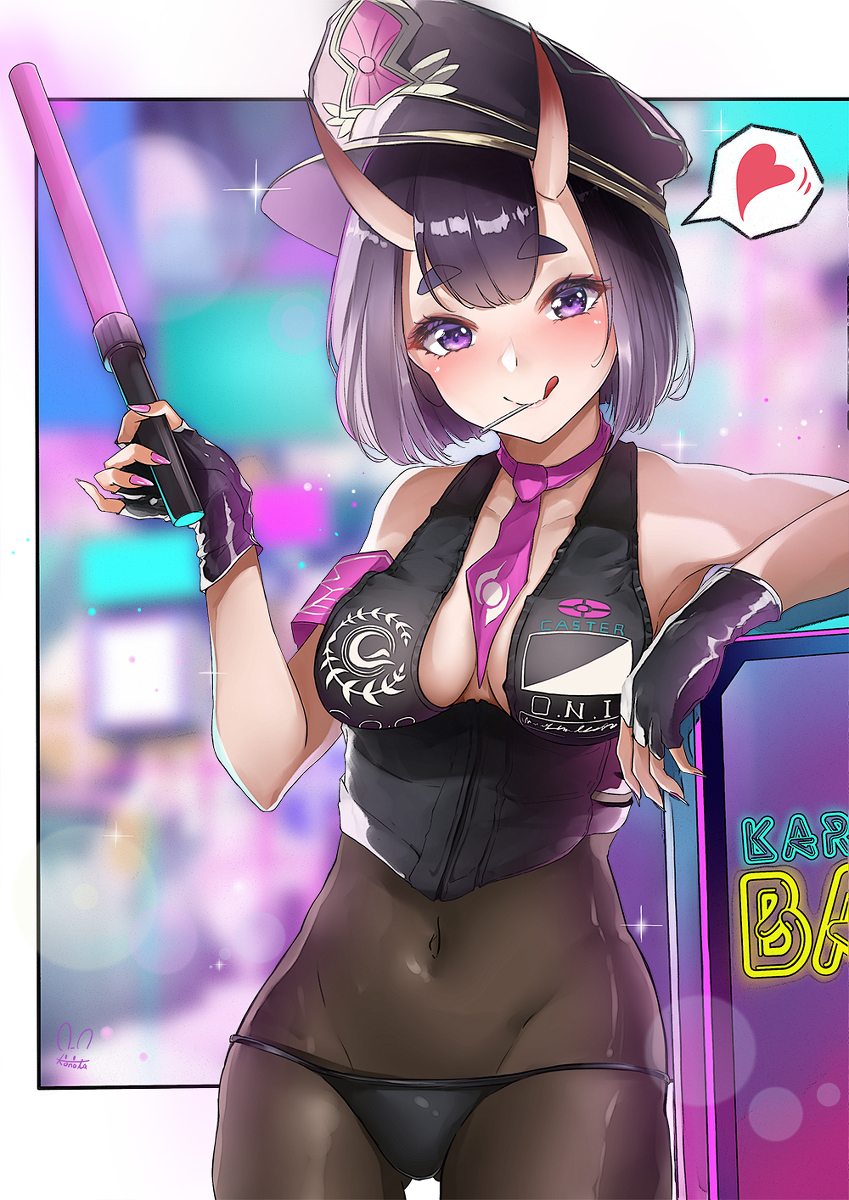 This is a pixiv picture whose title is 酒吞ポリス👹✨.