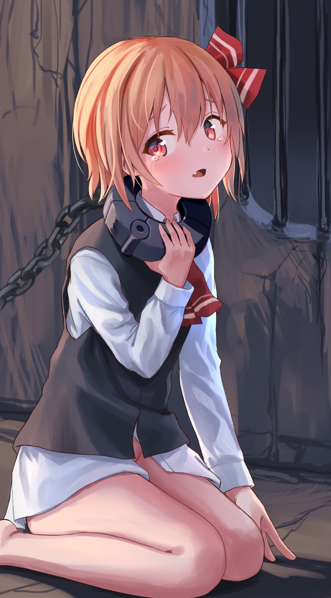 This is a pixiv picture whose title is 首枷.