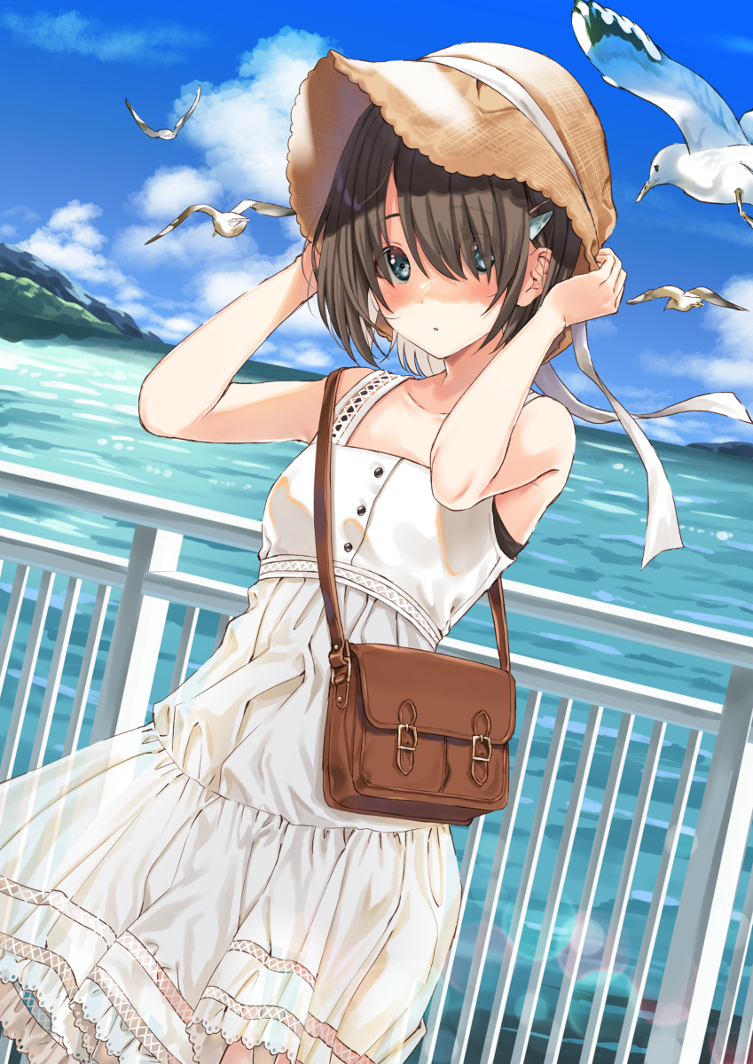 This is a pixiv picture whose title is 先輩と待ち合わせ.