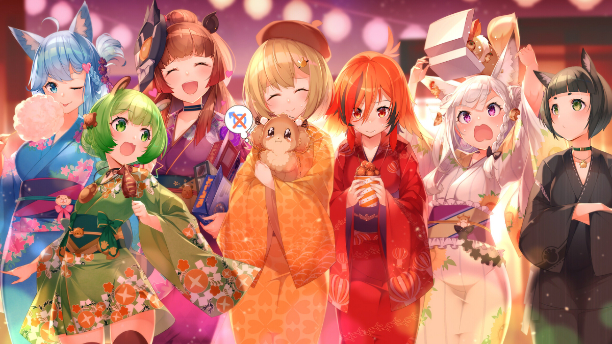 This is a pixiv picture whose title is あにまーれの夏祭り2020（妄想）.