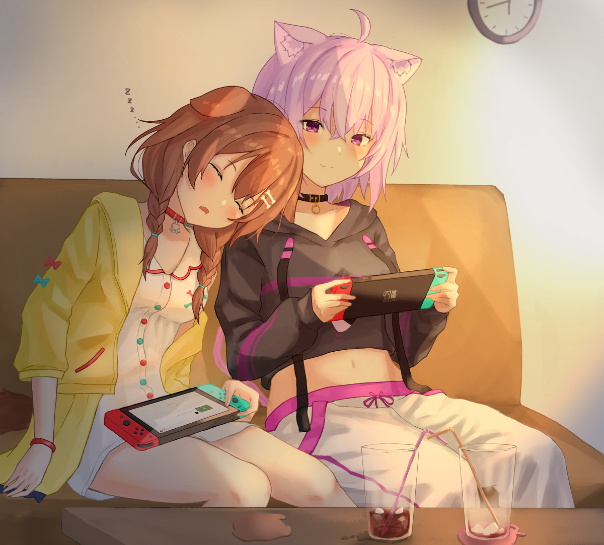 This is a pixiv picture whose title is 「いっぱい遊んだね。」.