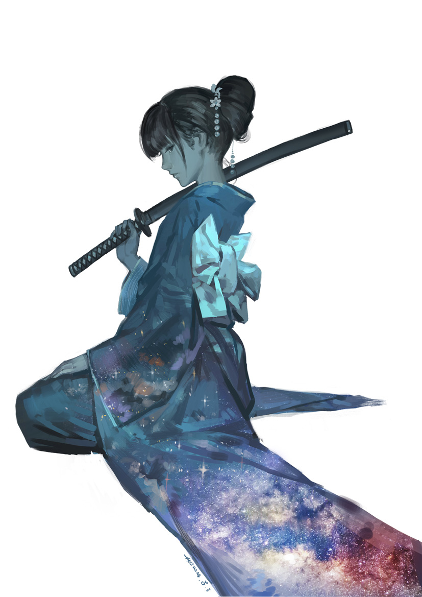This is a pixiv picture whose title is 智子.