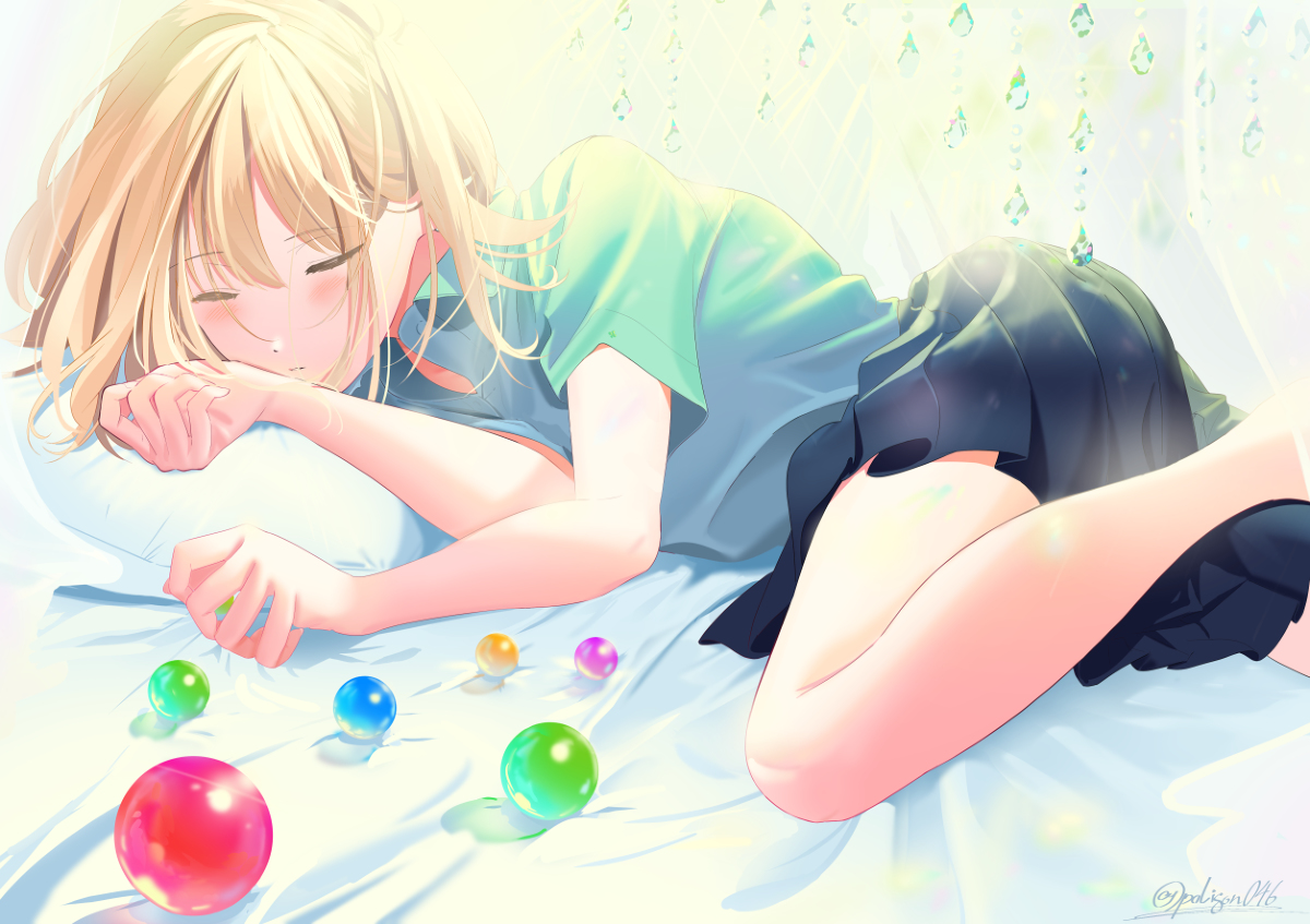 This is a pixiv picture whose title is ガラスのシャボン玉.